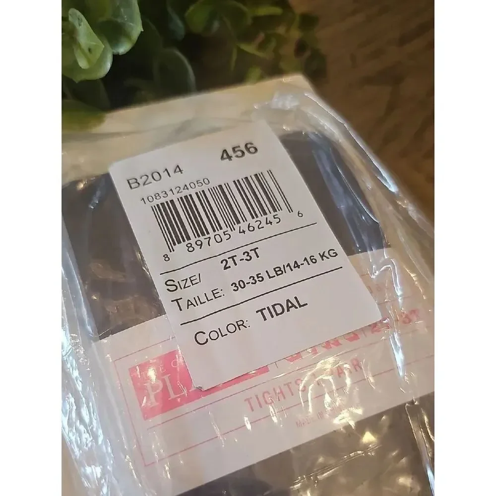 Tidal Blue Tights Size 2T-3T - Pack of 2 NWT